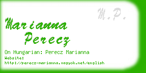 marianna perecz business card